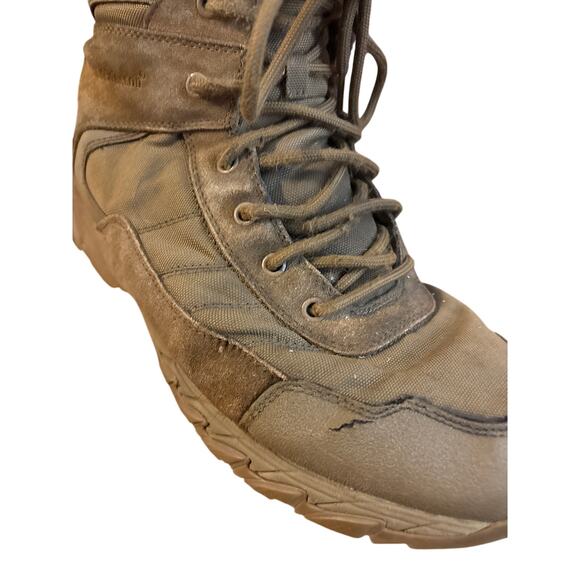 Smith & Wesson Ranger SZ wr 1091 khaki combat boot sz 13 high top zip lace up - Picture 5 of 7